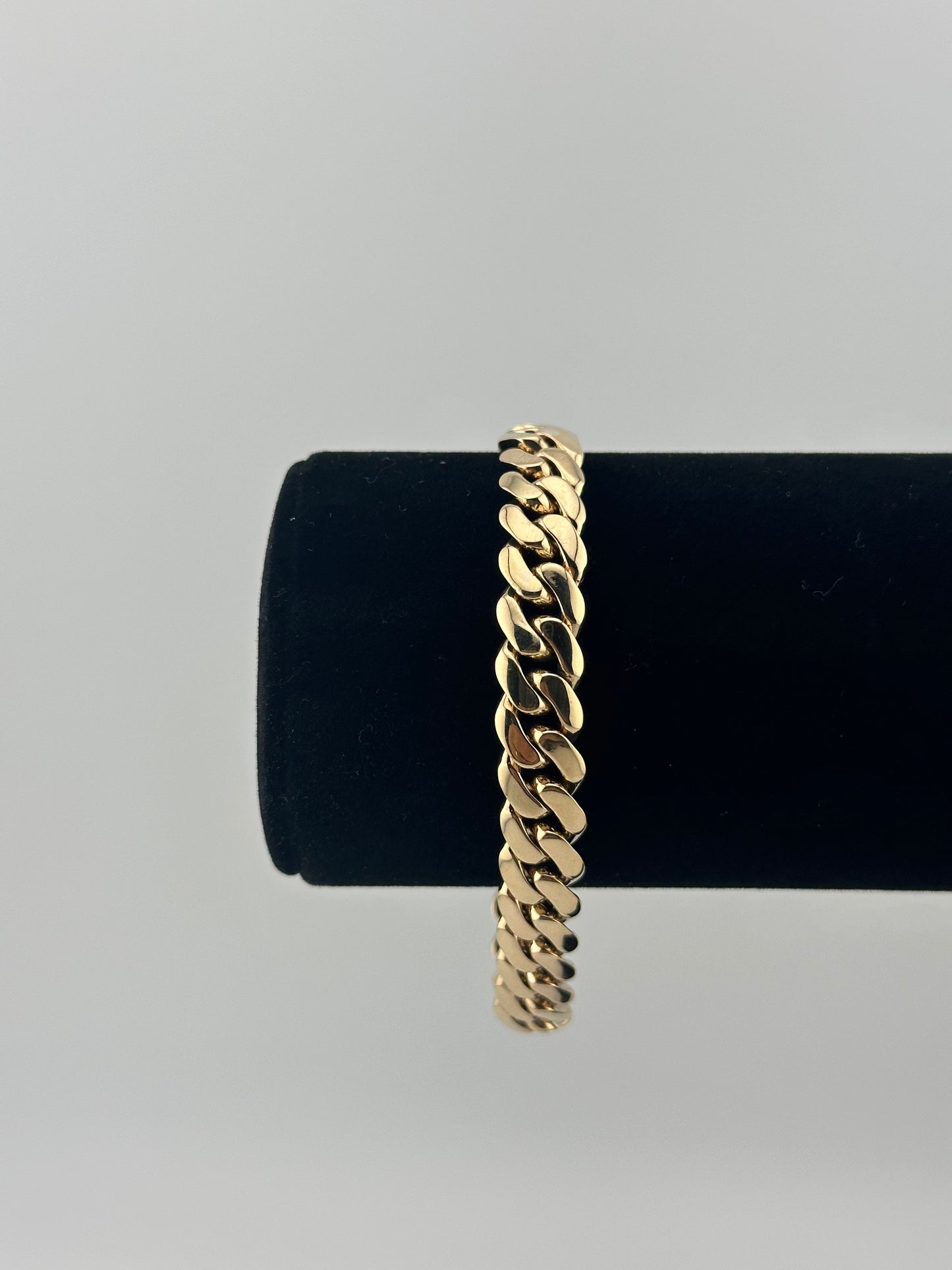 14K YELLOW GOLD SEMI-SOLID BRACELET